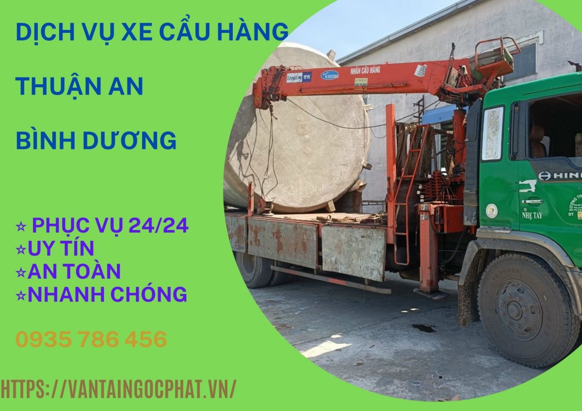 Cho thuê xe cẩu tại Thuận An Bình Dương  giá rẻ 